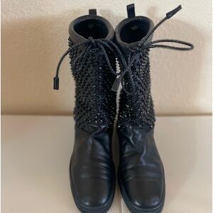 Designer Black Boots